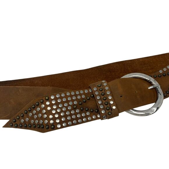 Genuine Leather Belt Made In USA Western Style Womens Size M - Picture 3 of 7